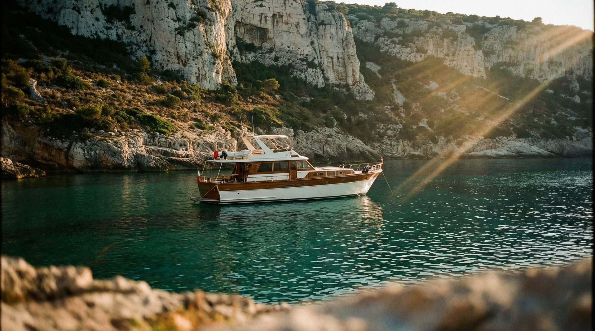 Ferretti Altura anchored near Dubrovnik